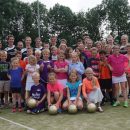 Toppers krijgen gouden bal tijdens korfbalclinic