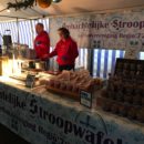 Verse stroopwafels op de kerstmarkt