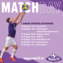 Wedstrijdprogramma 7 januari